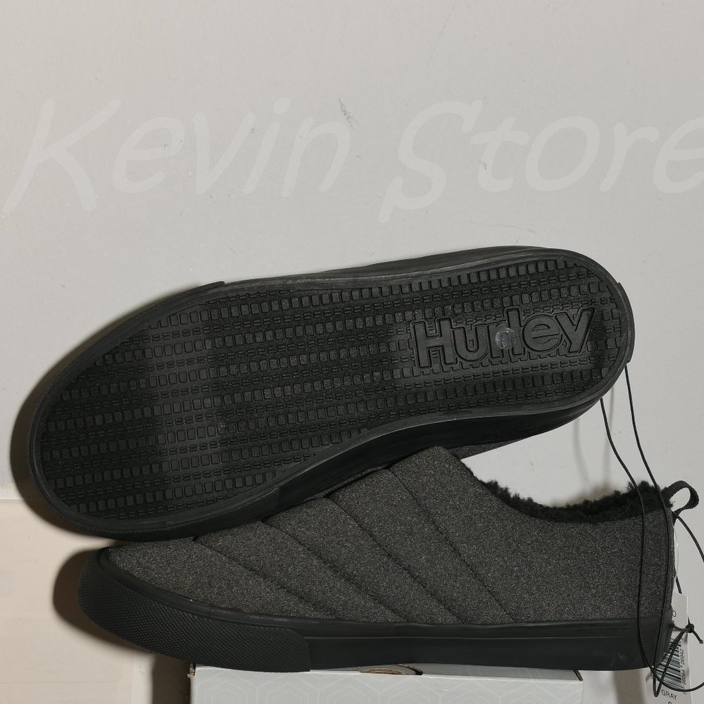Hurley‎ Men's Arlo Puff Clog Shoe Slipper, Gray